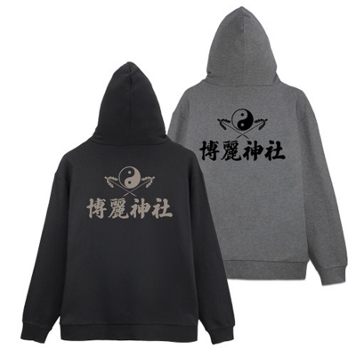 【グッズ-ジャンパー・コート】東方Project 博麗神社 ジップパーカー Ver.2.0/BLACK-XXL