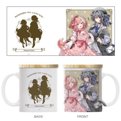 【グッズ-マグカップ】ささやくように恋を唄う 描き下ろし ひまり&依 フタ付きフルカラーマグカップ アフタヌーンティーVer.