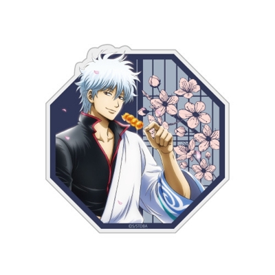 【グッズ-マグネット】銀魂. 描き下ろし 坂田銀時 アクリルマグネット 小窓から覗く景色Ver.