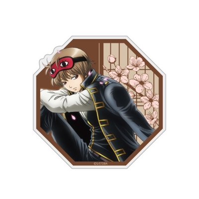 【グッズ-マグネット】銀魂. 描き下ろし 沖田総悟 アクリルマグネット 小窓から覗く景色Ver.