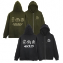 【グッズ-ジャンパー・コート】ガールズ&パンツァー 最終章 アンツィオ高校 ジップパーカー/BLACK-Mの画像