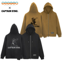【グッズ-ジャンパー・コート】『ゆるキャン△』× キャプテンスタッグ ジップパーカー/COYOTE-XLの画像