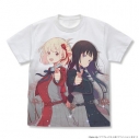 【グッズ-Tシャツ】リコリス・リコイル 千束&たきな フルグラフィックTシャツ/WHITE-Lの画像