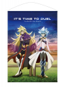 【グッズ-タペストリー】遊☆戯☆王ゴーラッシュ!! 描き下ろし ユウディアス&ズウィージョウ B2タペストリー オフモードの決闘者Ver.の画像