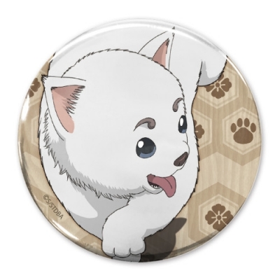 【グッズ-バッチ】銀魂. 定春 65mm缶バッジ