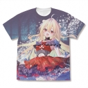 【グッズ-Tシャツ】ひきこまり吸血姫の悶々 描き下ろし テラコマリ・ガンデスブラッド フルグラフィックTシャツ 20th Anniversary Ver./WHITE-Sの画像