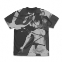 【グッズ-Tシャツ】ダンジョンに出会いを求めるのは間違っているだろうか 原作版 ヘスティア オールプリントTシャツ 18巻表紙イラストVer./SUMI-XLの画像