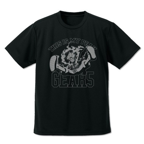 [Good-T-shirt] One Piece Luffy Gear 5 Dry T-shirt/BLACK-XL