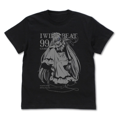 【グッズ-Tシャツ】死亡遊戯で飯を食う。 幽鬼 ゴーストハウス Tシャツ/BLACK-M