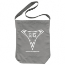【グッズ-バッグ】ウルトラマンティガ GUTSロゴ ショルダートート/MEDIUM GRAYの画像