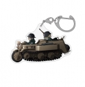 【グッズ-キーホルダー】少女終末旅行 ケッテンクラートとチト&ユーリ アクリルマルチキーホルダーの画像