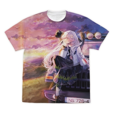 【グッズ-Tシャツ】HYKE:NorthernLight(s) ハイク フルグラフィックTシャツ/WHITE-S