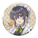 【グッズ-バッチ】ヒロイン?聖女?いいえ、オールワークスメイドです(誇)! 描き下ろし メロディ・ウェーブ 65mm缶バッジの画像
