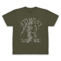 【グッズ-Tシャツ】装甲騎兵ボトムズ スコープドッグ ヴィンテージ ドライTシャツ/OD-XLの画像
