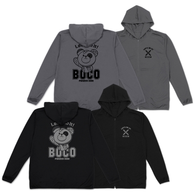 【グッズ-ジャンパー・コート】ガールズ&パンツァー 最終章 ボコ 薄手ドライパーカー/BLACK-M
