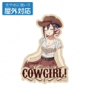 【グッズ-ステッカー】『君のことが大大大大大好きな100人の彼女』 描き下ろし 銘戸芽衣 屋外対応ステッカー カウガールVer.の画像