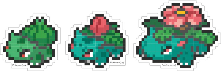 【グッズ-ステッカー】ポケットモンスター モバイルステッカーフシギダネ&フシギソウ&フシギバナ