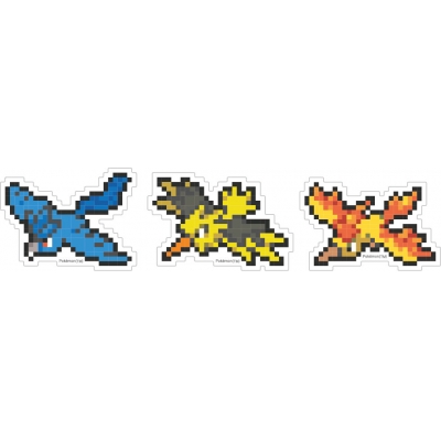 【グッズ-ステッカー】ポケットモンスター モバイルステッカーフリーザー&サンダー&ファイヤー