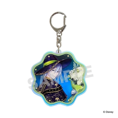 【グッズ-キーホルダー】ディズニー ツイステッドワンダーランド ブルームバースデー/シルバー/オーロラアクリルキーホルダー【アニメイト限定】