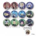 【グッズ-バッチ】ディズニー ツイステッドワンダーランド ザ アニメーション/チビスタイル/ランダム缶バッジ/vol.2/全12種【アニメイト限定】の画像