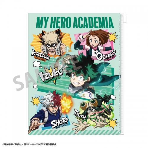 グッズ クリアファイル 僕のヒーローアカデミア ファスナー付6ポケットクリアファイル アニメ アニメイト