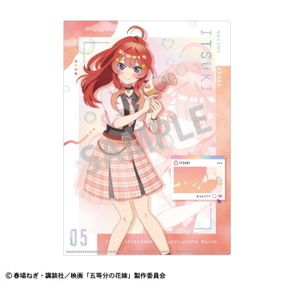 【グッズ-クリアファイル】映画「五等分の花嫁」 A4シングルクリアファイル 中野五月 バブルガン