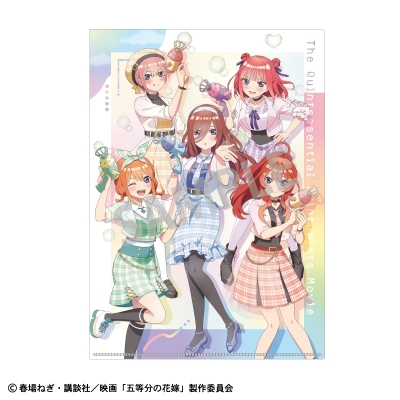 【グッズ-クリアファイル】映画「五等分の花嫁」 A4シングルクリアファイル 集合 バブルガン