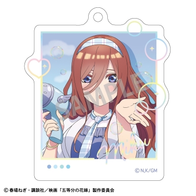 【グッズ-キーホルダー】映画「五等分の花嫁」 オーロラ箔押しキーホルダー 中野三玖 バブルガン