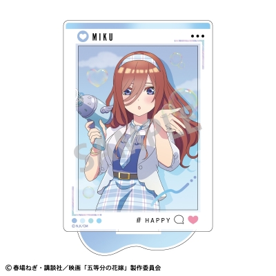 【グッズ-スタンドポップ】映画「五等分の花嫁」 フレームアクリルスタンド 中野三玖 バブルガン