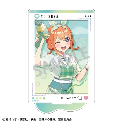 【グッズ-スタンドポップ】映画「五等分の花嫁」 フレームアクリルスタンド 中野四葉 バブルガン