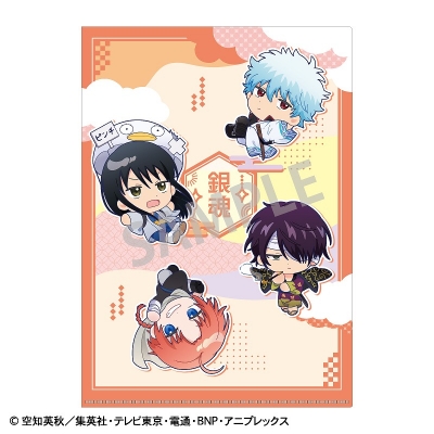 【グッズ-クリアファイル】銀魂 A4シングルクリアファイル オレンジ/おっこち