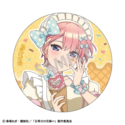【グッズ-バッチ】五等分の花嫁∽ トレーディンググリッター缶バッジ アイス屋さん