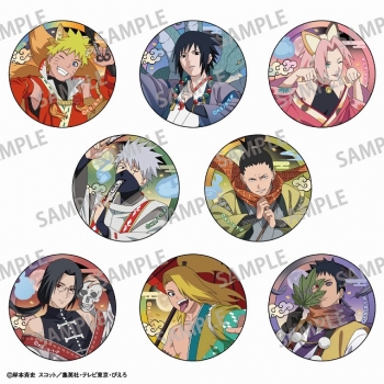 グッズ-バッチ】NARUTO -ナルト- 疾風伝 トレーディング和紙風缶バッジ 