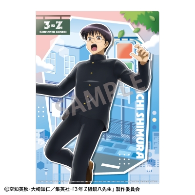 【グッズ-クリアファイル】3年Z組銀八先生 A4シングルクリアファイル_志村新八/登校風景
