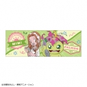 【グッズ-バッチ】デジモンアドベンチャー ロングスクエア缶バッジ 太刀川ミミ&パルモン/寝起き【アニメイト先行販売】の画像