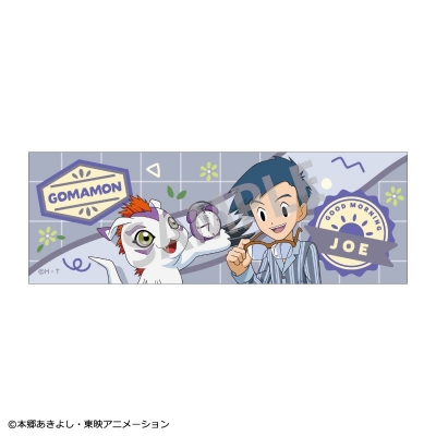 【グッズ-バッチ】デジモンアドベンチャー ロングスクエア缶バッジ 城戸丈&ゴマモン/寝起き【アニメイト先行販売】