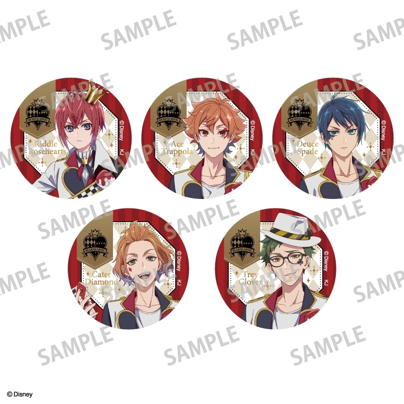 【グッズ-バッチ】『ディズニー ツイステッドワンダーランド ザ アニメーション』 トレーディング箔押し缶バッジ