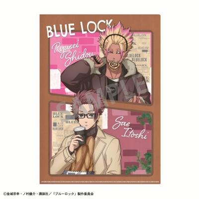 【グッズ-クリアファイル】ブルーロック A4シングルクリアファイル 糸師 冴&士道 龍聖/焼きたてパンとテイクアウトドリンク
