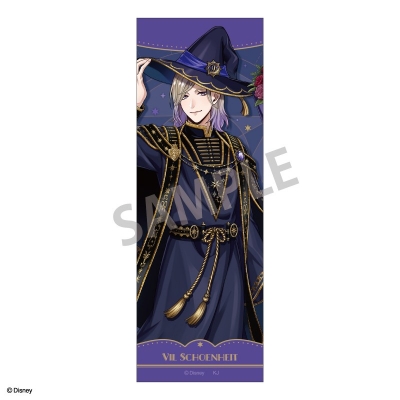 【グッズ-バッチ】『ディズニー ツイステッドワンダーランド』 ロングスクエア缶バッジ ヴィル・シェーンハイト/ブルームバースデーver.