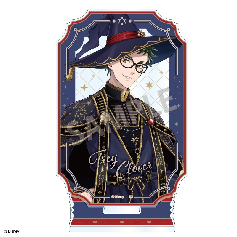 【グッズ-スタンドポップ】『ディズニー ツイステッドワンダーランド』 レイヤードアクリルスタンド トレイ・クローバー/ブルームバースデーver.