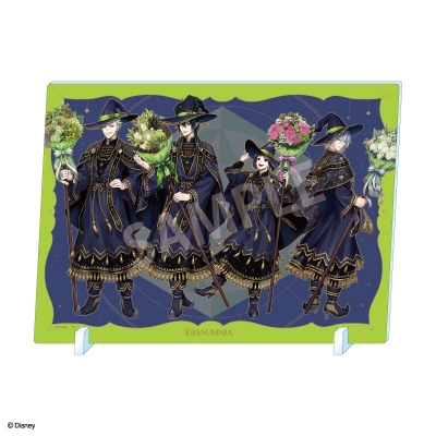 【グッズ-置きもの】『ディズニー ツイステッドワンダーランド』 集合アクリルパネル ディアソムニア/ブルームバースデーver.