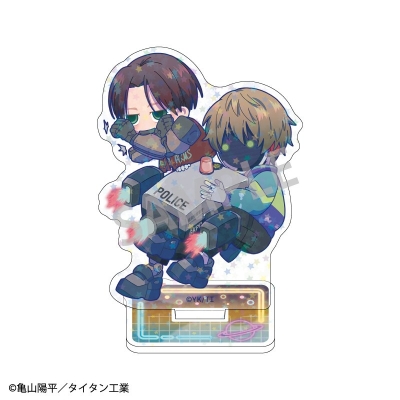 【グッズ-スタンドポップ】銀河特急 ミルキー☆サブウェイ ホログラムミニアクリルスタンド カート&マックス/描き起こし第2弾