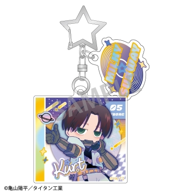 【グッズ-キーホルダー】銀河特急 ミルキー☆サブウェイ ダブルパーツアクリルキーホルダー カート/描き起こし第3弾 COSMOS☆IDOL