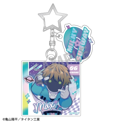 【グッズ-キーホルダー】銀河特急 ミルキー☆サブウェイ ダブルパーツアクリルキーホルダー マックス/描き起こし第3弾 COSMOS☆IDOL