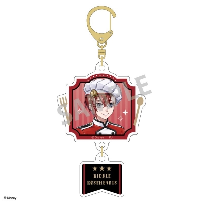 【グッズ-キーホルダー】『ディズニー ツイステッドワンダーランド』 ダブルパーツアクリルキーホルダー リドル・ローズハート/マスターシェフver.