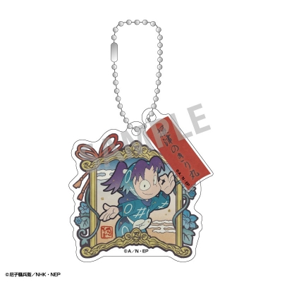 【グッズ-キーホルダー】忍たま乱太郎 ダブルパーツアクリルキーホルダー 摂津のきり丸/カミアニTOUCH 第2弾 図書委員会・体育委員会