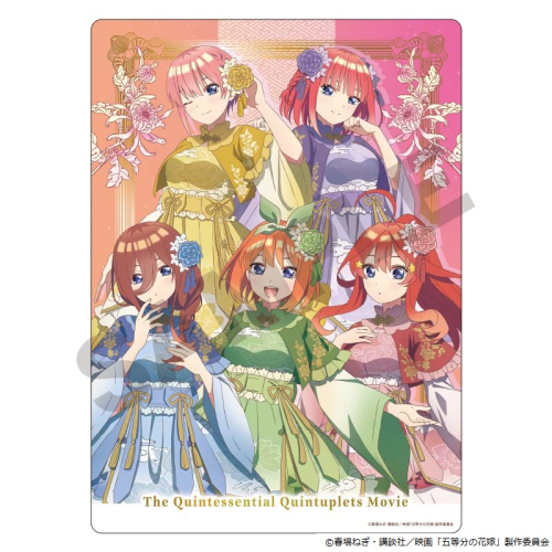 グッズ 下敷き 五等分の花嫁 下敷き フレーム 中華ロリータ アニメイト先行販売 アニメイト