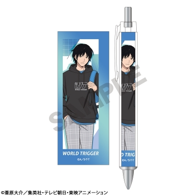 【グッズ-ボールペン】ワールドトリガー 太軸ボールペン 烏丸京介 パーカー 第2弾