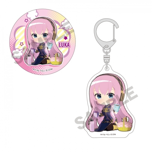 グッズ-キーホルダー】初音ミク 缶バッジ＆アクリルキーホルダーセット 