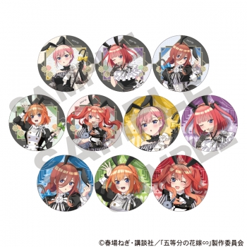 グッズ-バッチ】五等分の花嫁∽ トレーディング缶バッジ モノクロ 